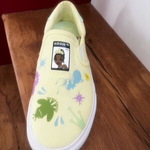 Adidas Yellow and Purple Sneakers Slip-On Style